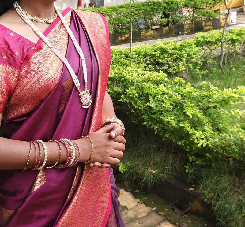 Elegant Purple Saree