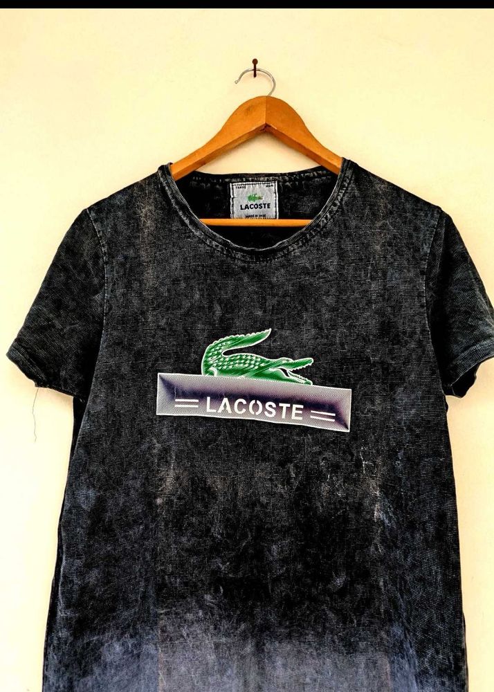 Lacoste Graphic Tee - Black Wash