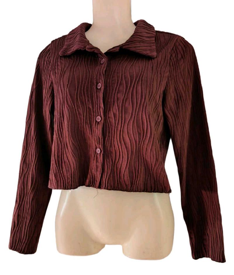 Semi Formal Coffee Brown Shirt 🤎😍