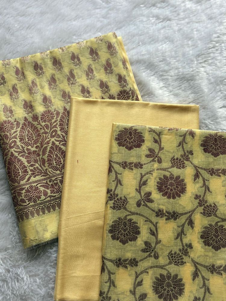 Premium Banarasi unstitched Suit with dupatta