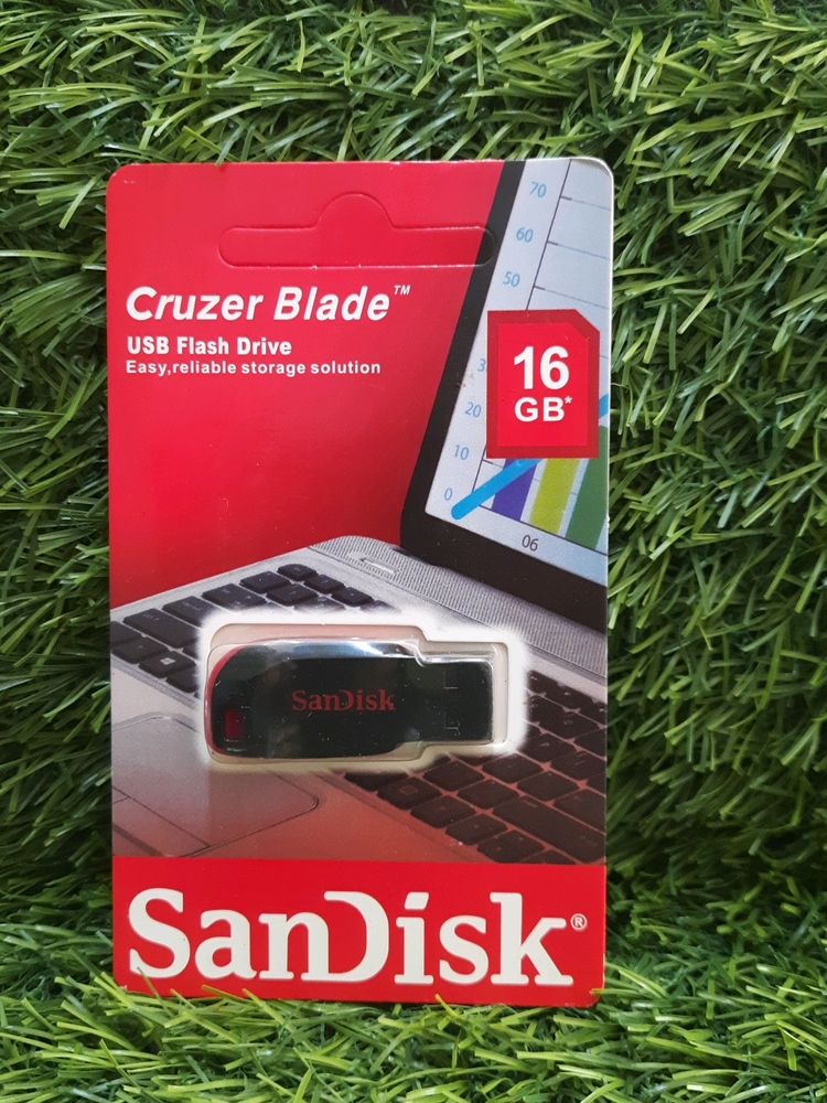 💥 Sandisk USB Pendrive 16gb Pack Of 1