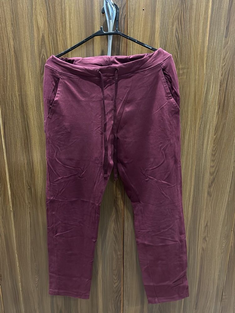 Maroon Casual Pants