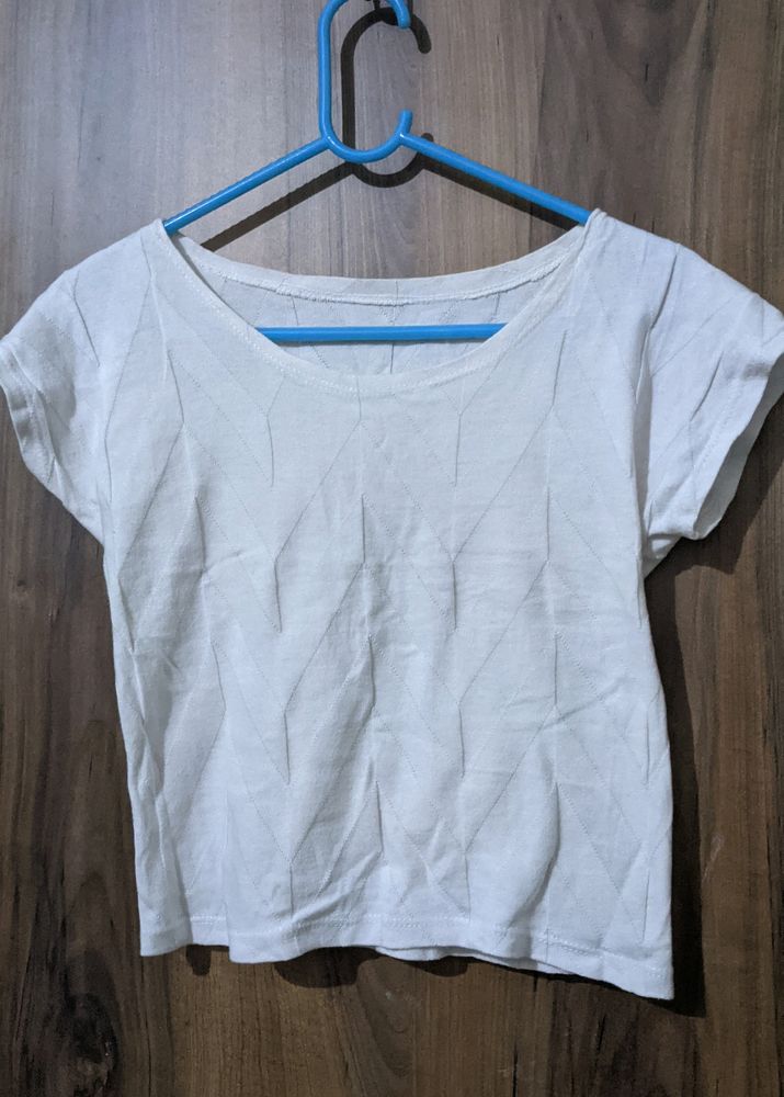 White Crop Top