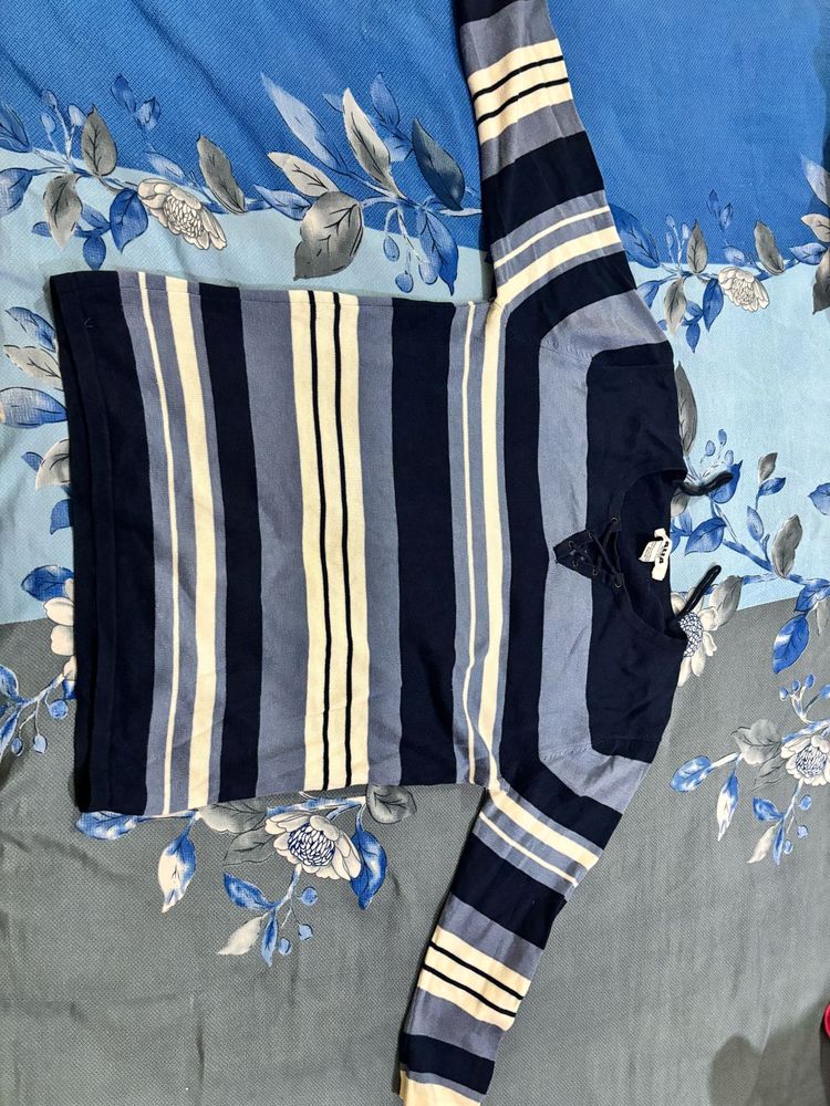 Striped Long Sleeve Top