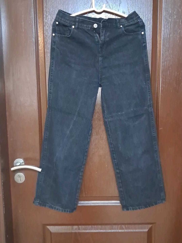 Wide Leg Denim Jeans