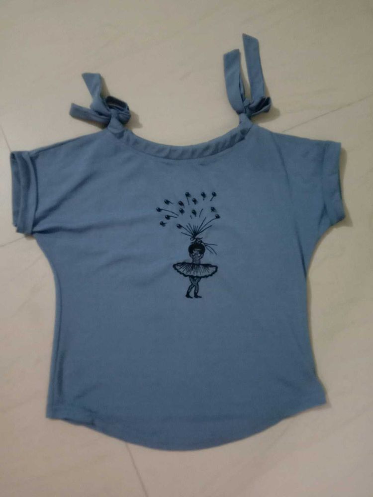 Cute Ballerina Tie-Shoulder Top