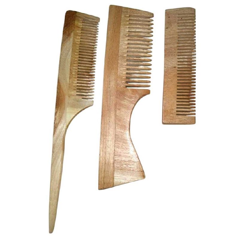 Wooden Comb Set