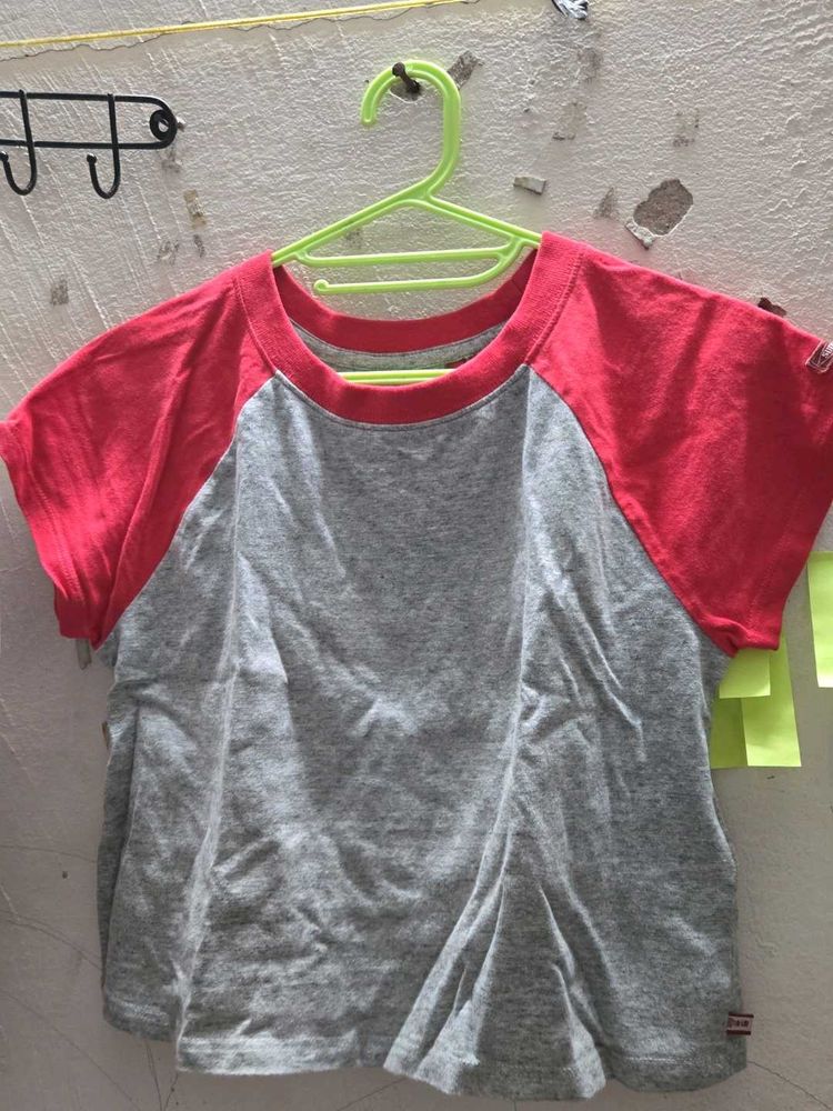 Cute Grey &amp; Red Tee