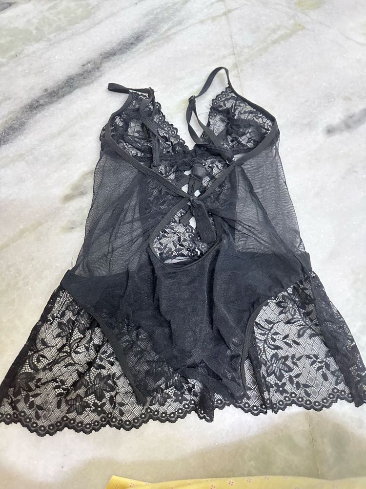Black Lace Babydoll Lingerie