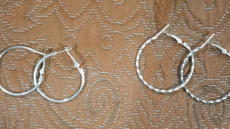 Urbanic Silver Hoops