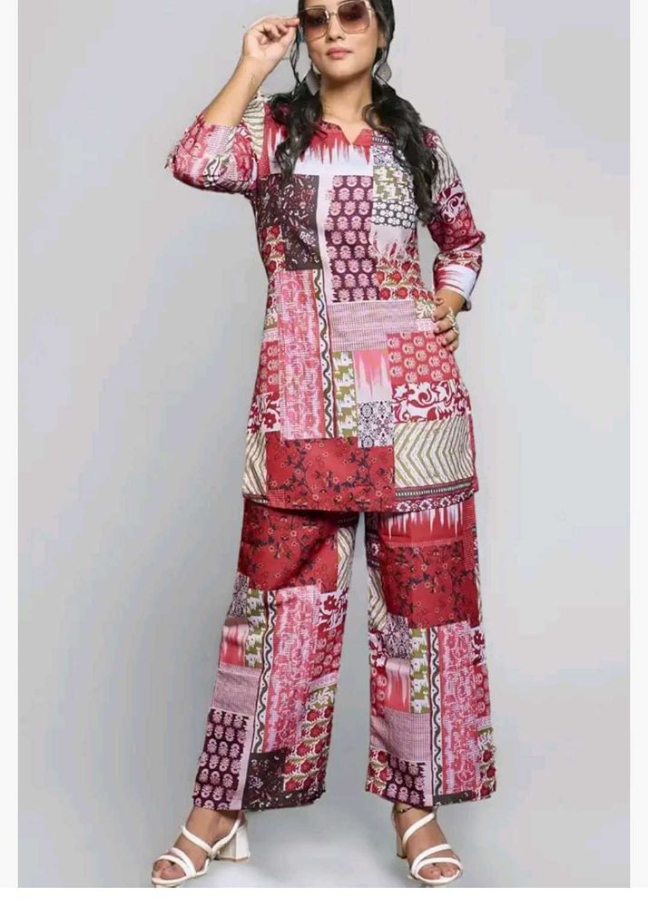 Multicolor Rajasthani Coord Set For Women- New XL