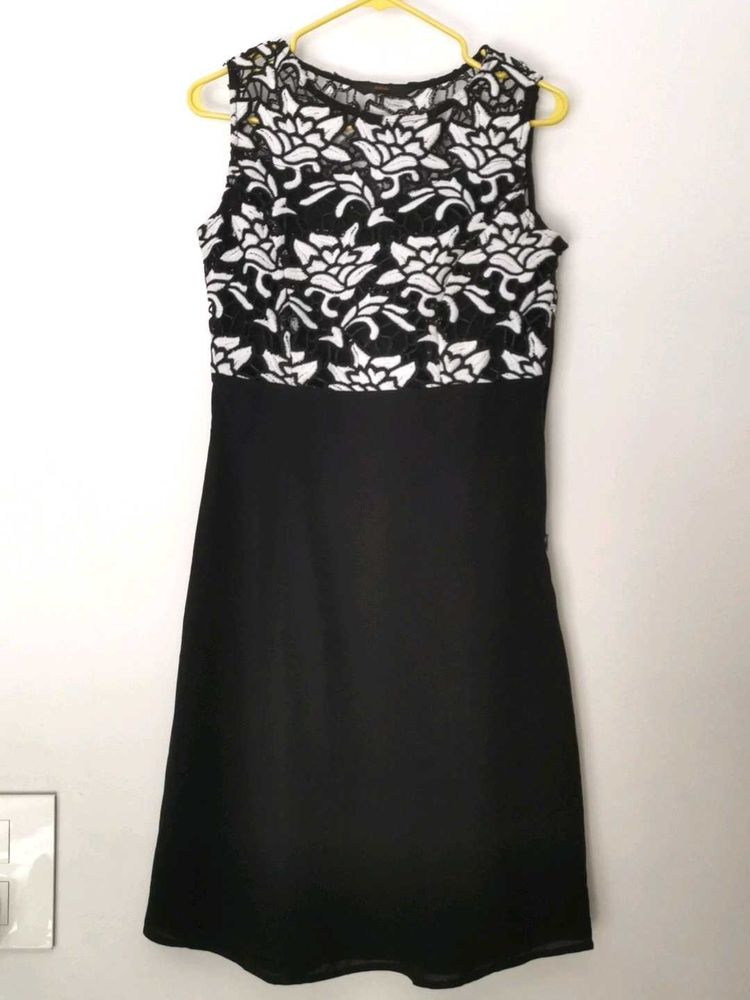Black &amp; White Floral Dress
