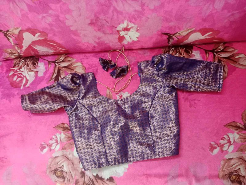 Blue Saree Blouse