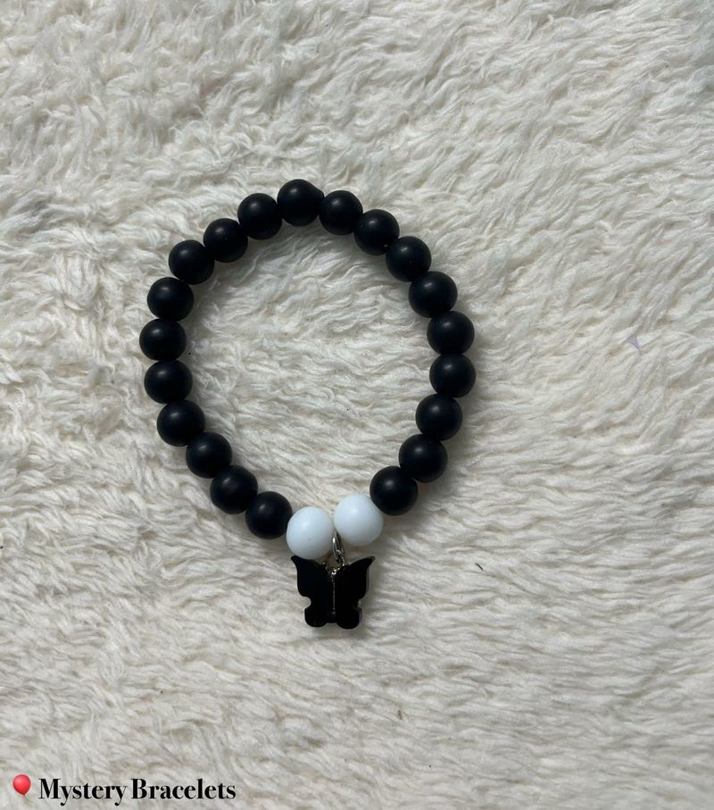 Butterfly Charm Beaded Bracelet