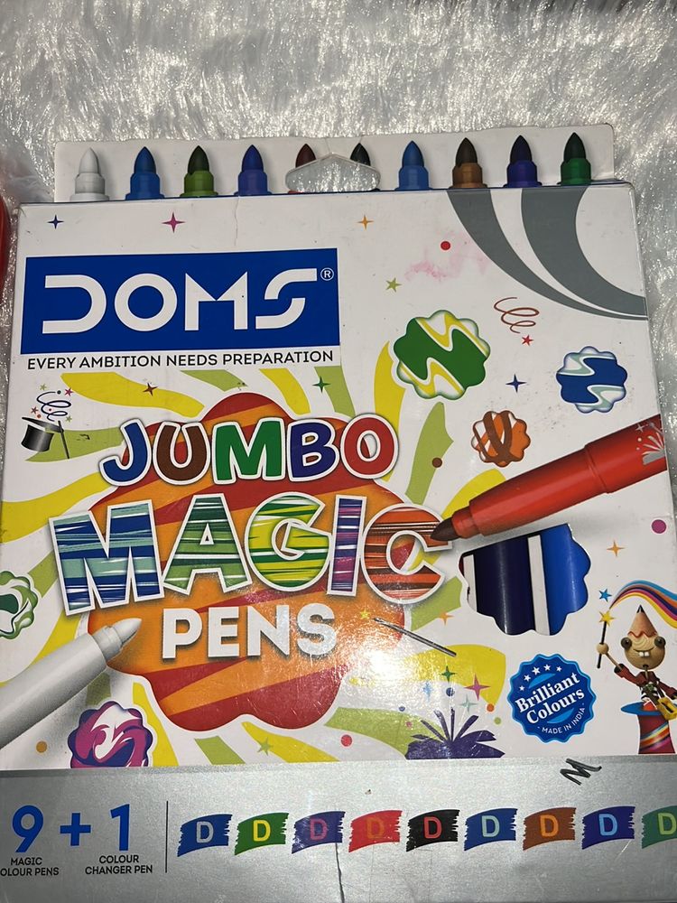 Doms Magic Pens &amp; Cello Glitter Pen