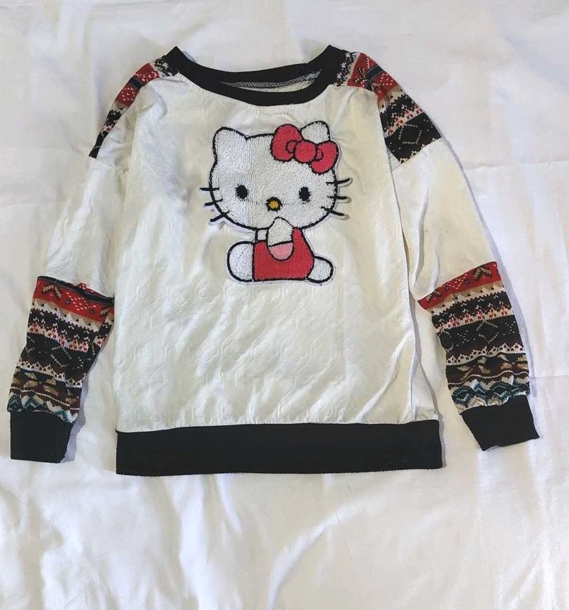Hello Kitty Knit Sleeve Top