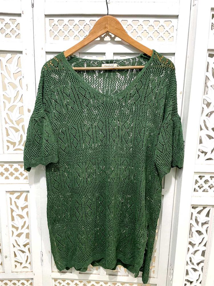 ✈️Imported Green Knit Top (C)