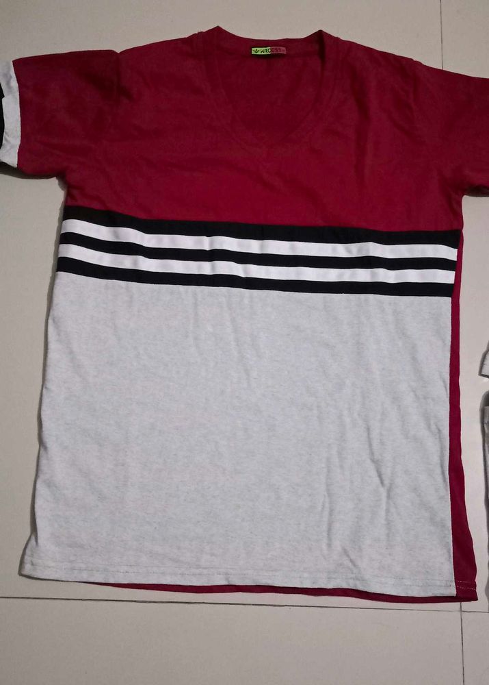 Stylish Color Block T-Shirt