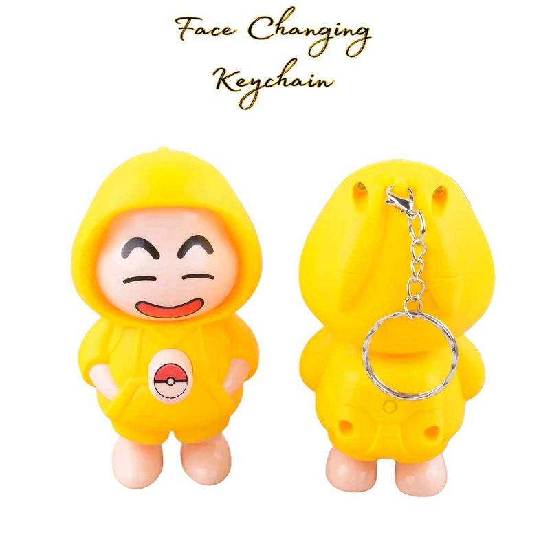 Face changing Shinchan keychain