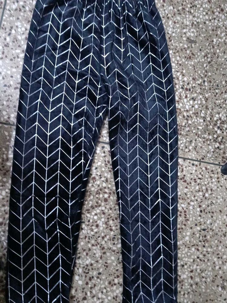 Chevron Velvet Pants