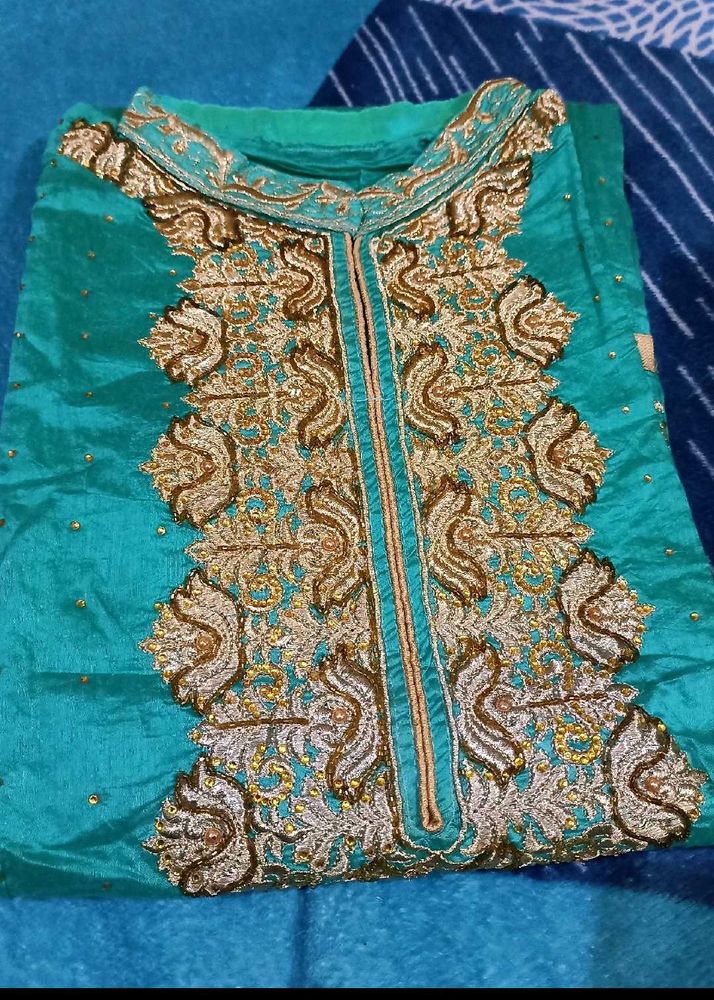 Heavy Work Party Wear Unstitched Dress Material