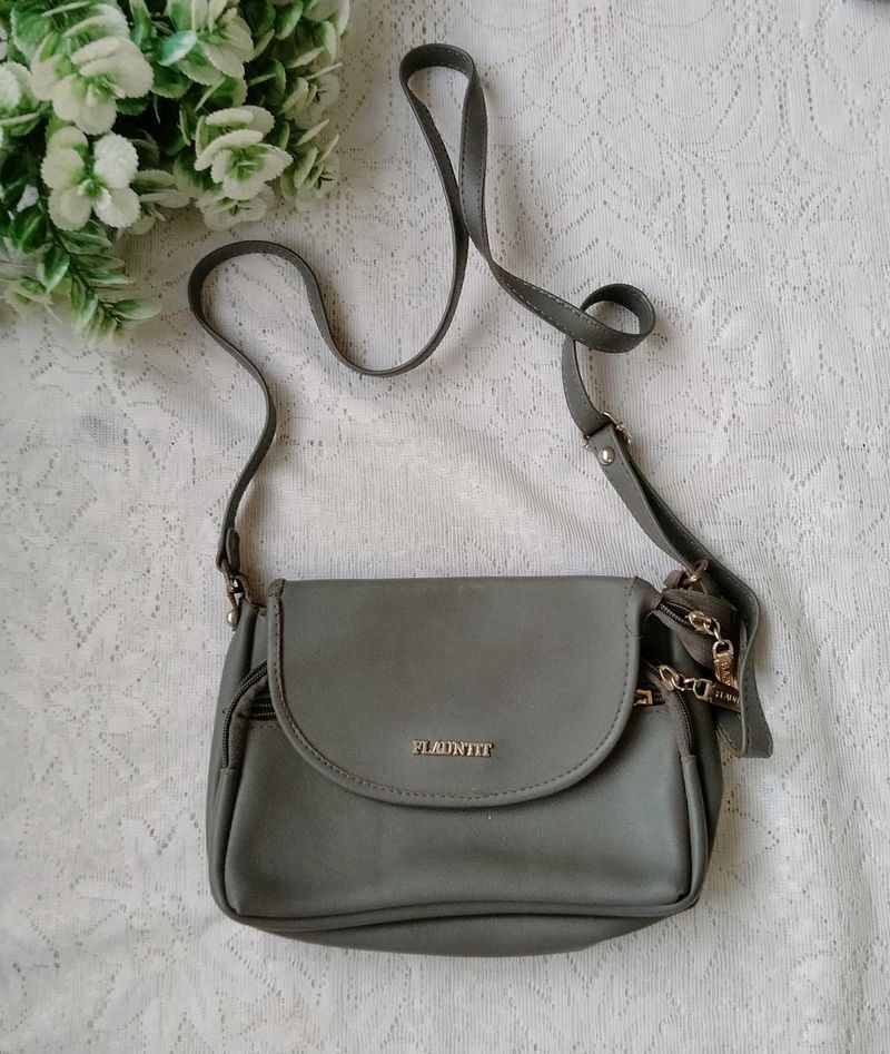 Grey Sling Bag