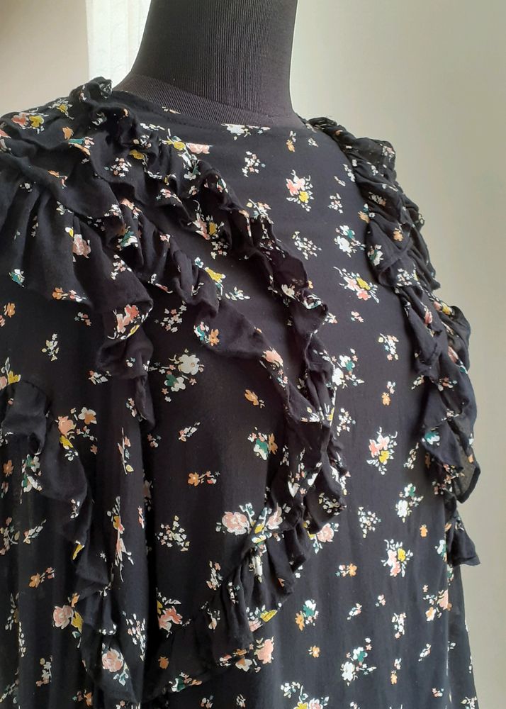 ZARA frill top