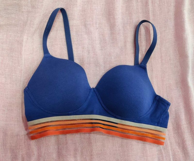 Padded Blue Bra