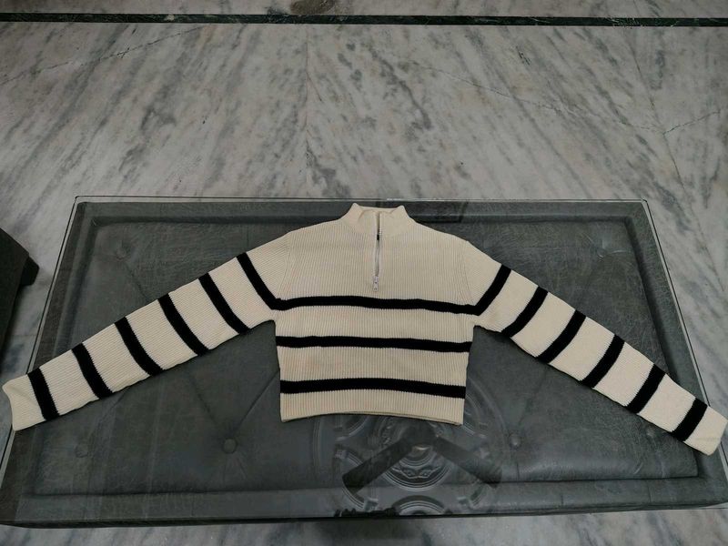 Striped Knit Sweater
