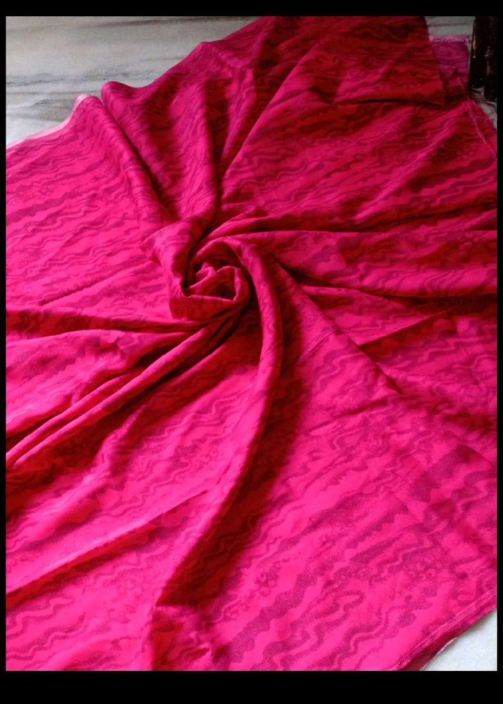 Magenta Rose Pink Dress Material With Dupatta