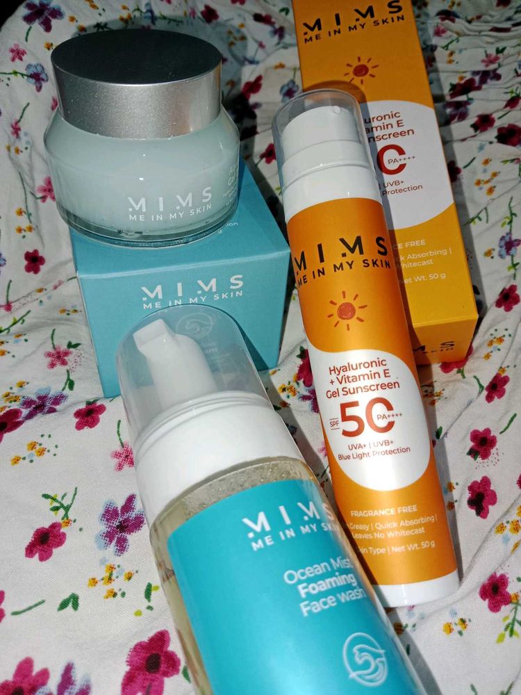 Suncream With Foaming Face Wash,  gel Glow cream
