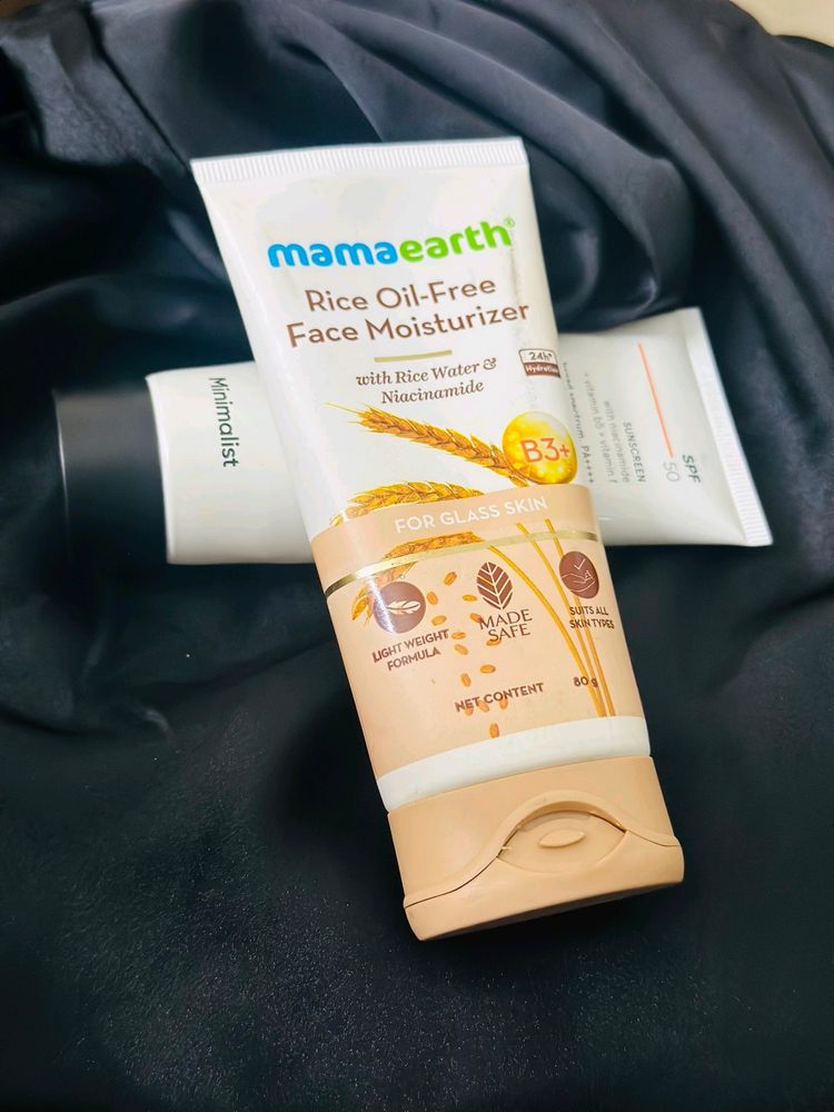 Minimalist Sunscreen With Mamaearth Moisturizer