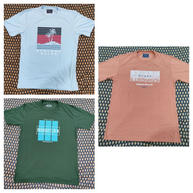 Combo Of 3 Otaya Brand Tshirt