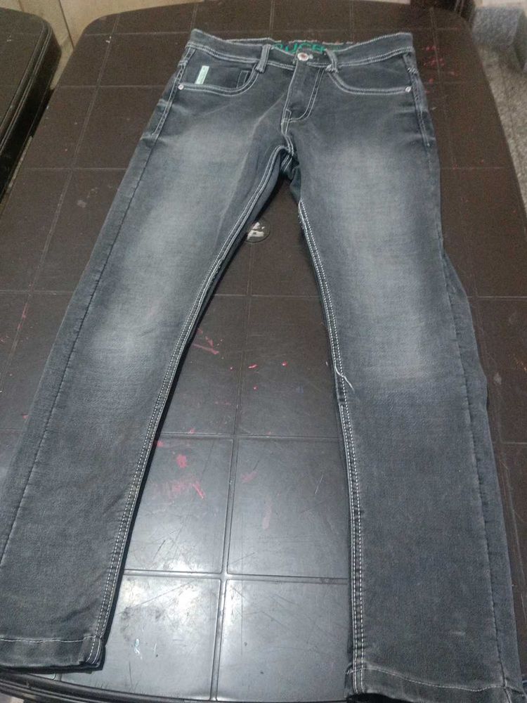 Stylish Gray Denim Jeans