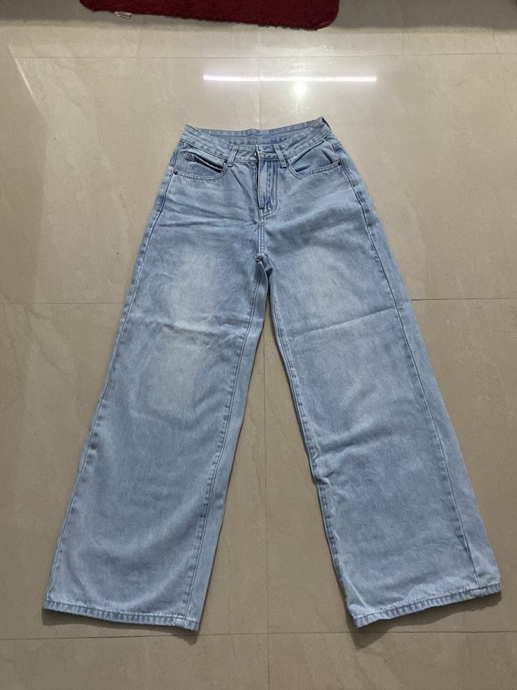 Straight Leg Jeans From Urbanic (Sky Blue)