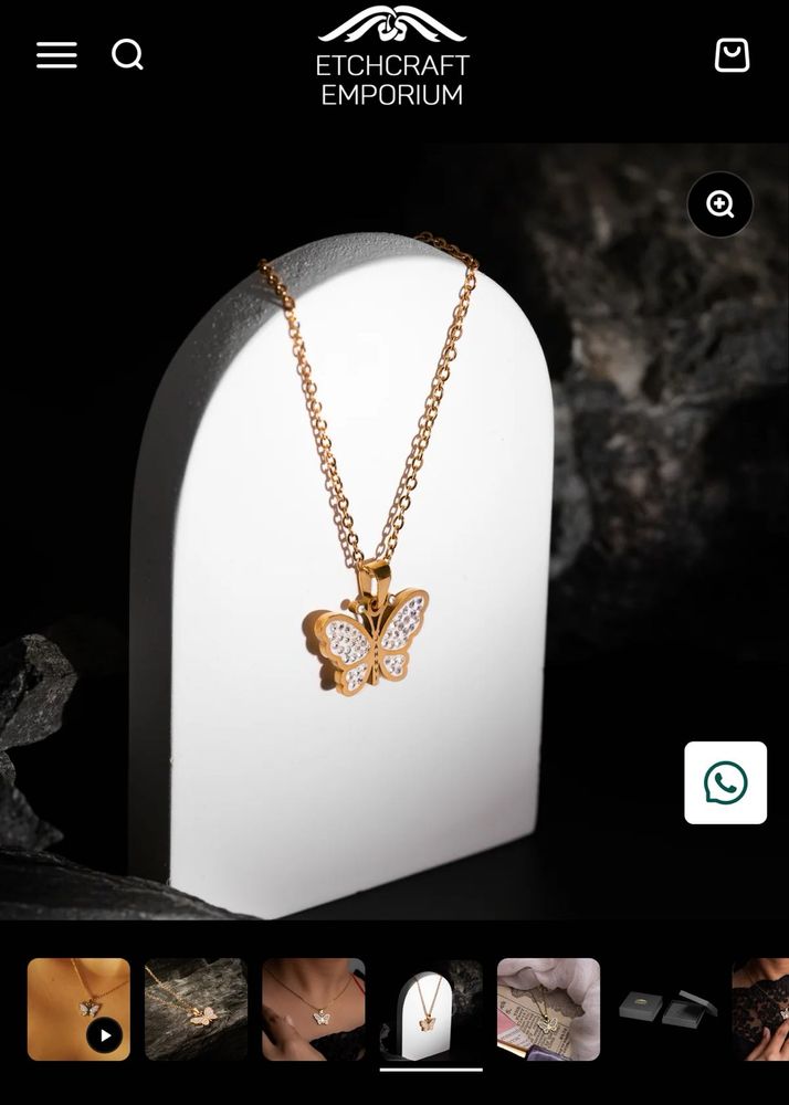 Personalised  Butterfly Pendant