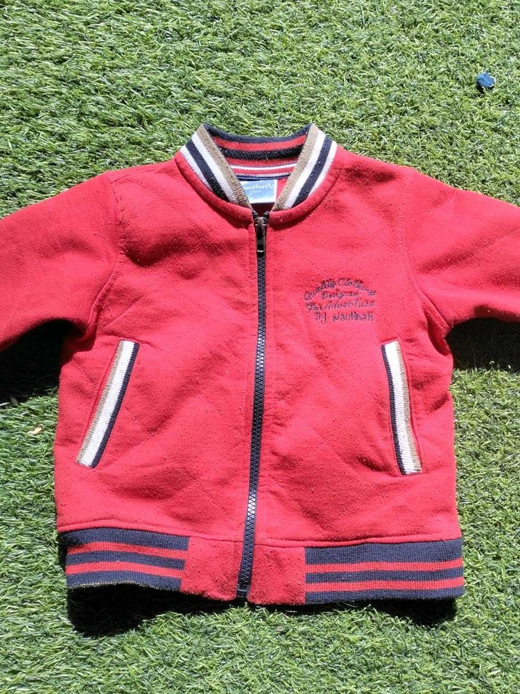Red Warm Sweatshirt Stylish 2 year Boy