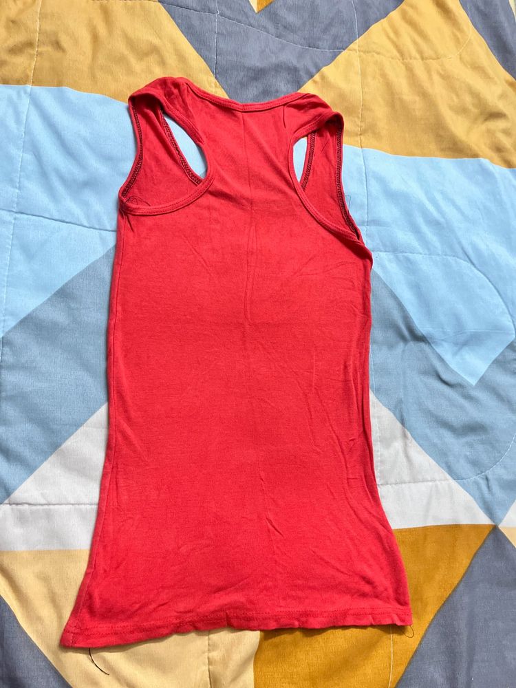 Red Racerback Tank
