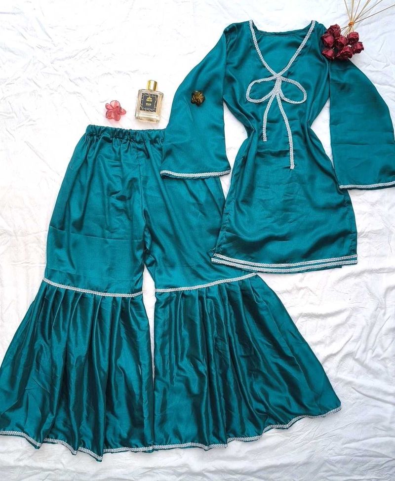 Festive Corset Kurta &amp; Garara Set