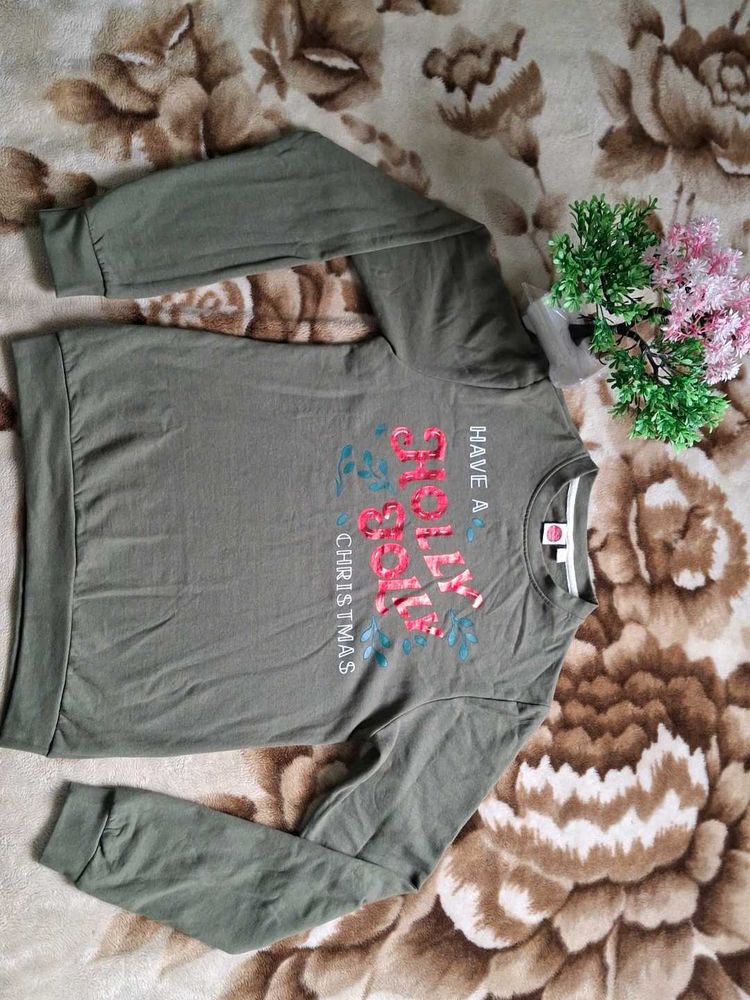 Festive Holiday Graphic Sweatshirt