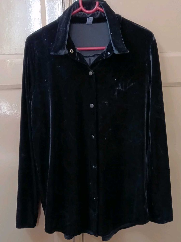 Velvet Shirt,Grey Shirt,Brown And Blue Top, Kurta