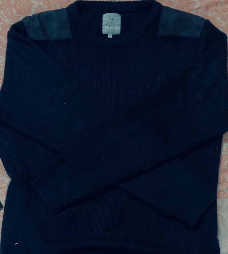 Blue Knitted jumper