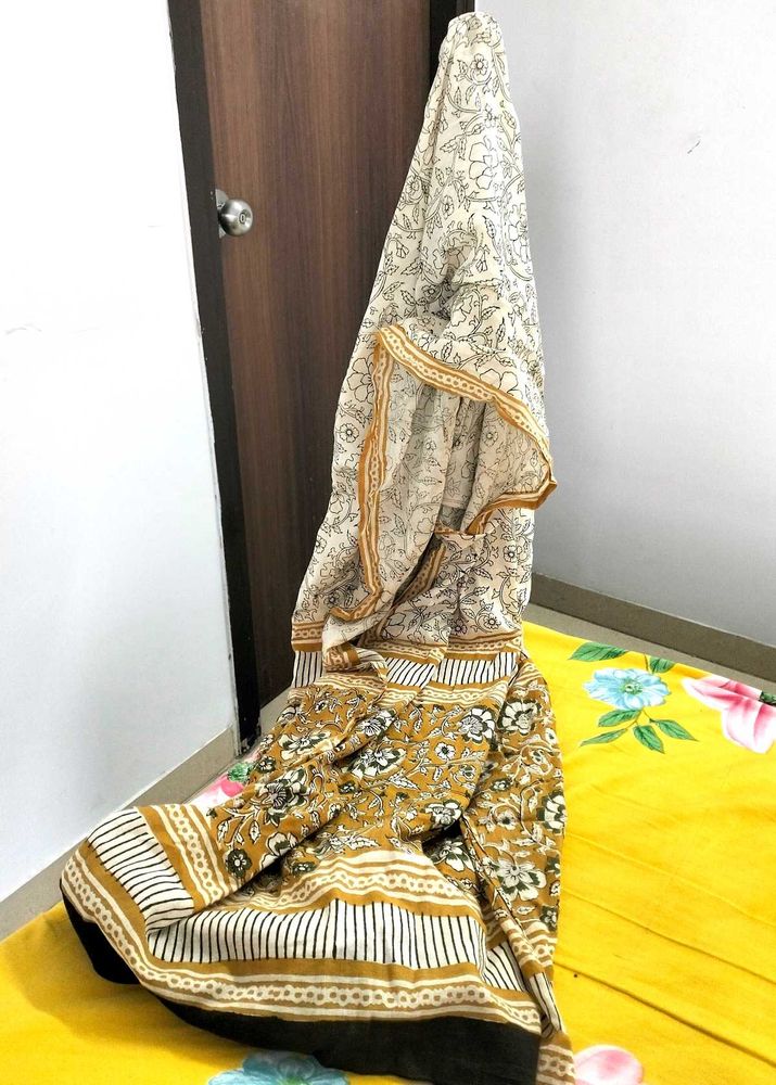 kalamkari cotton dupatta
