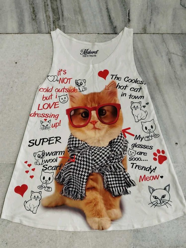 Cool Cat Graphic Tank