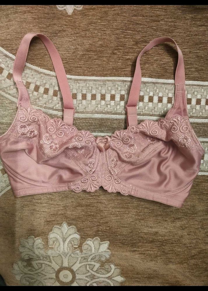 Vintage Pink Lace Bra