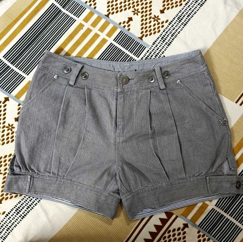 Grey Denim New Shorts