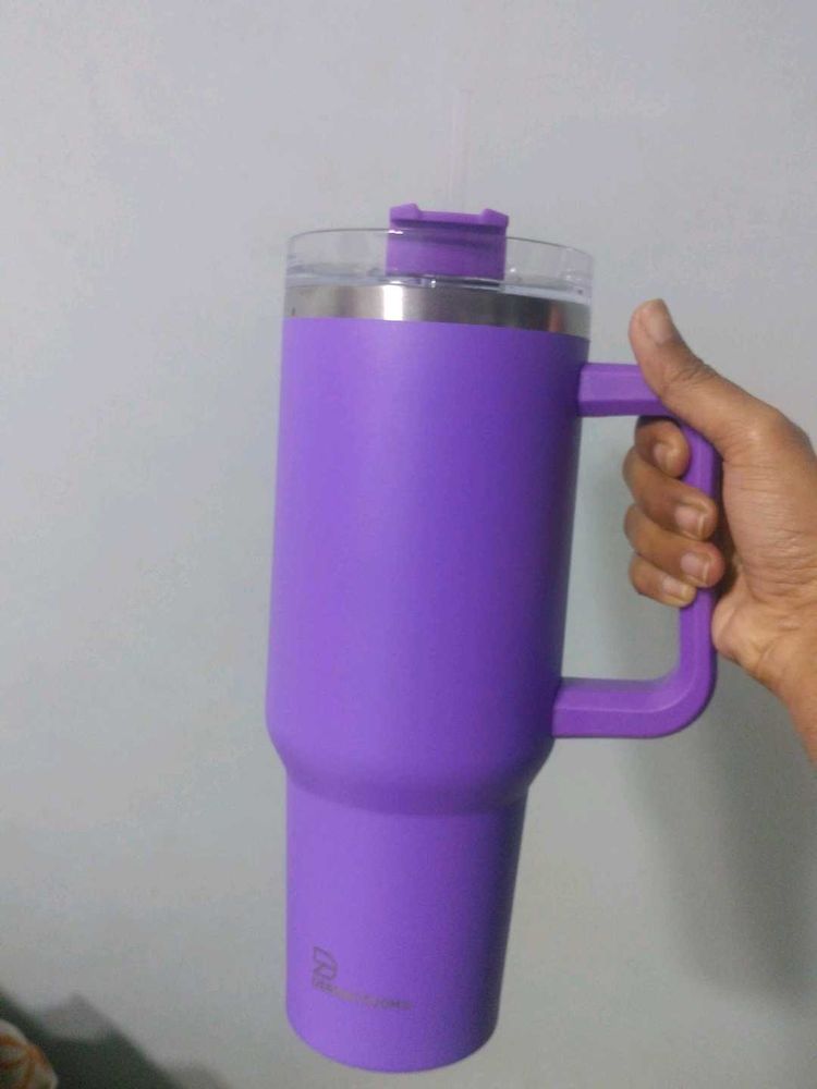 Purple Tumbler with Handle