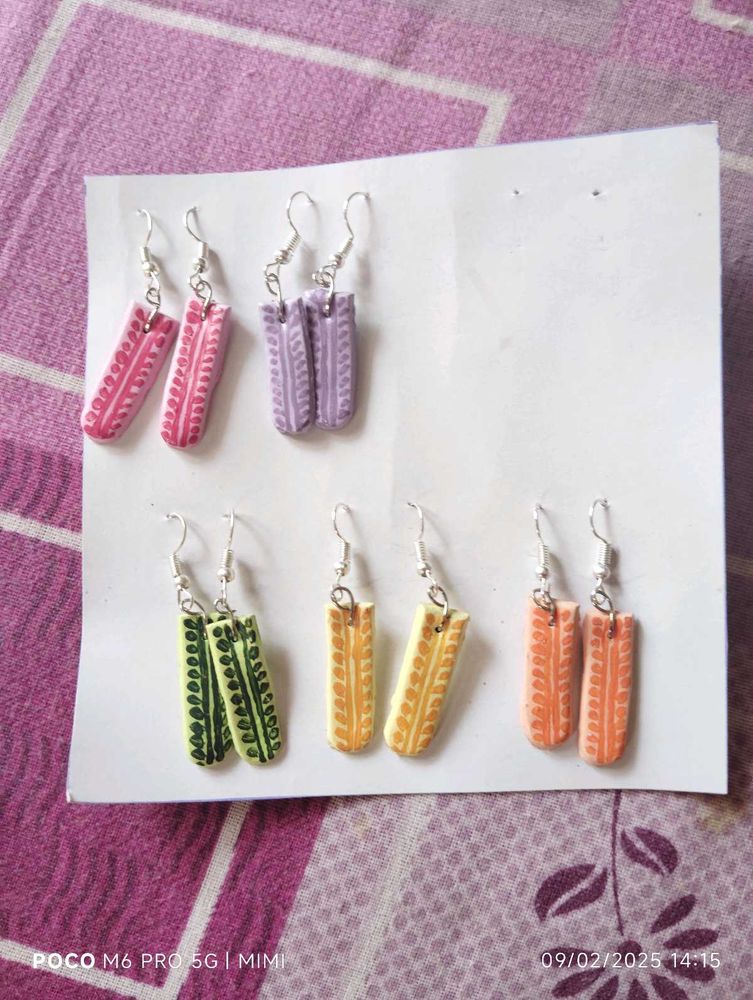 Set Of 5 Earrings
