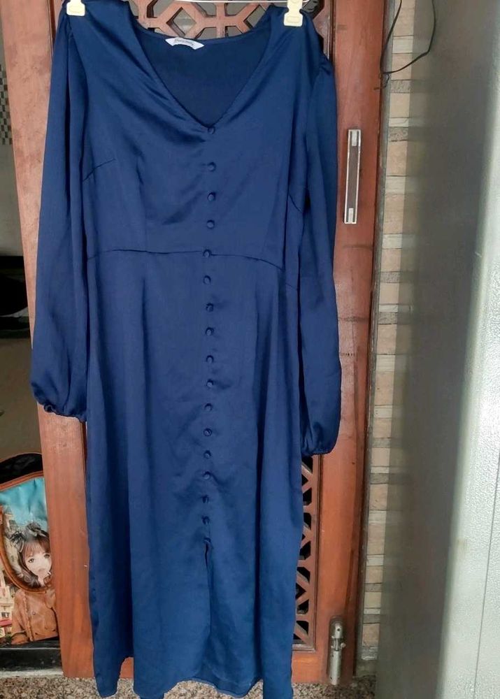 Elegant Navy Blue Dress