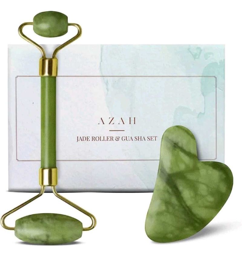AZAH Jade Roller &amp; Gua Sha Set